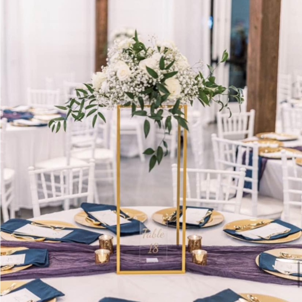 6 plum colored cheese cloth table runners.